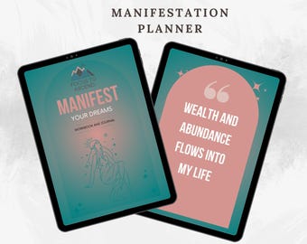 Manifestation Journal | Digital Manifesting Journal | Law of Attraction Planner | Digital Manifestation Journal | Law of Attraction Journal