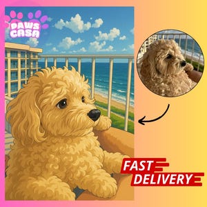 Ghibli-Stil Cartoon Hund JPEG & PNG | Süße Clipart für DIY, T-Shirts, Sticker, Tassen | Digitale Haustier-Designs Sofort-Download