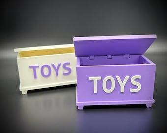 1:6 Scale - Doll House Toy Box - Doll Furniture - Pick your Colors