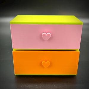 Maniglie a forma di cuore per cassetti della casa delle bambole - Mobili per bambole - Scegli i tuoi colori - Scala 1:6
