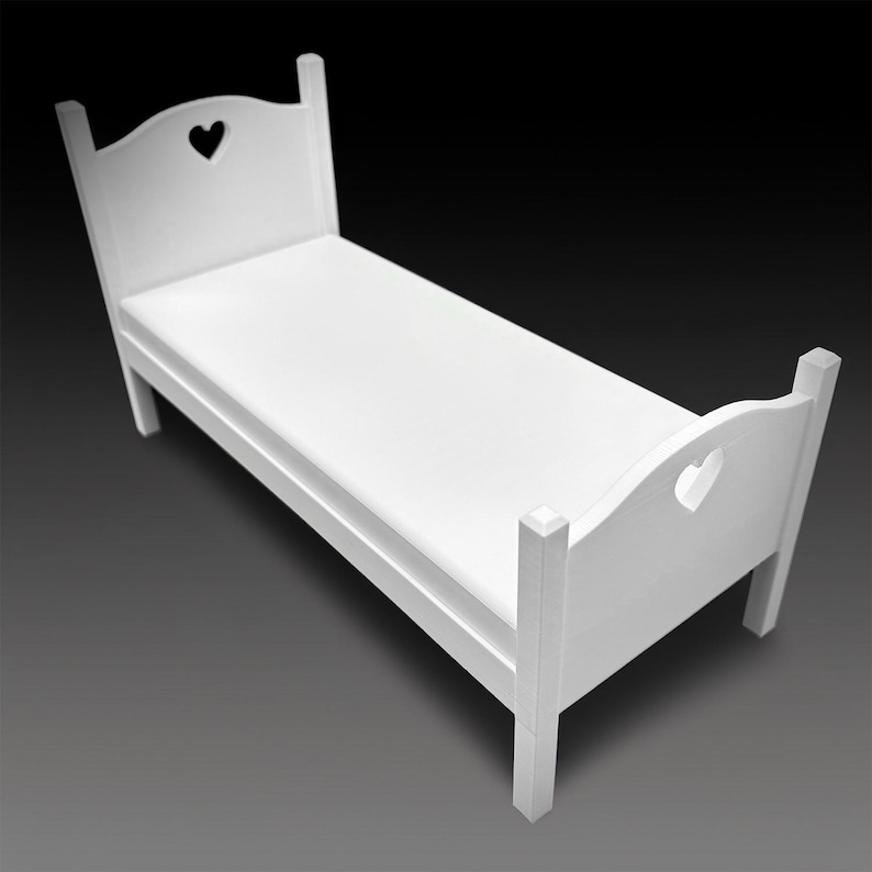 Cama para casa de muñecas - Muebles para muñecas - Elige tus colores - Escala 1:6 Mattress