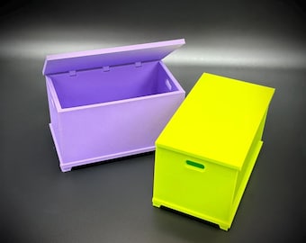 1:6 Scale - Doll House Storage Chest - Doll Furniture - Pick your Colors