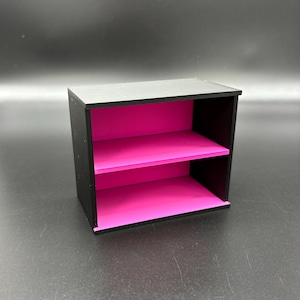 Doll House Shelves Two Color - Doll Furniture - Pick your Colors - 1:6 Scale