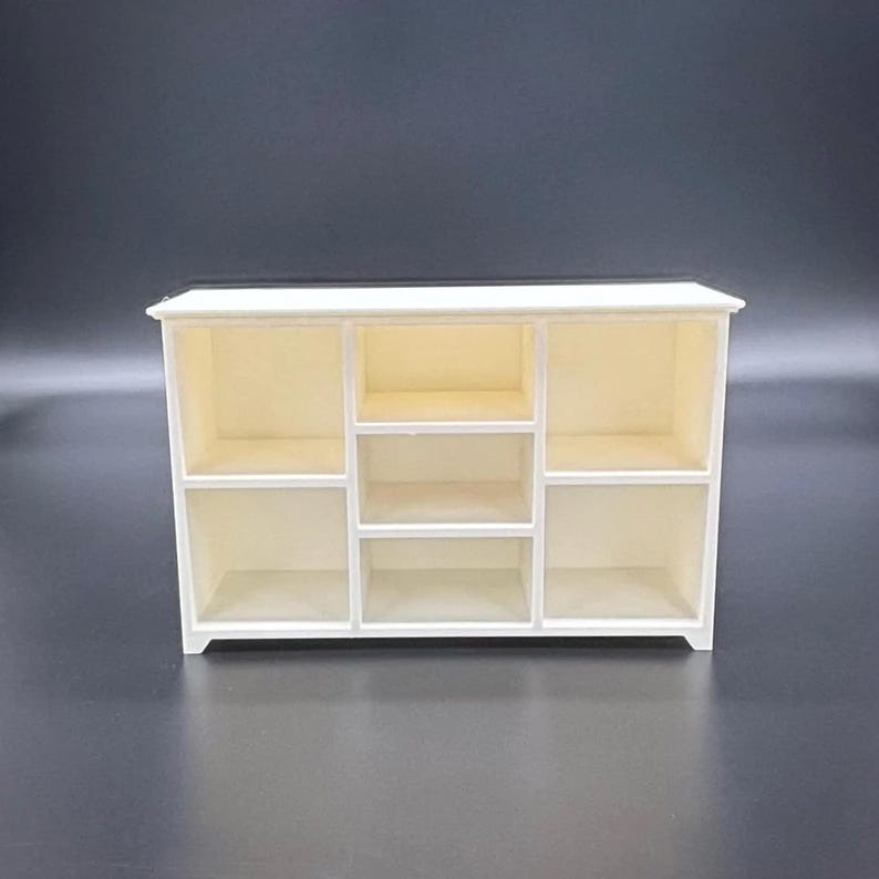 1:6 Scale - Doll House TV Stand - Doll Furniture - Pick your Colors image 12
