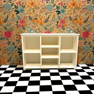 1:6 Scale - Doll House TV Stand - Doll Furniture - Pick your Colors image 13