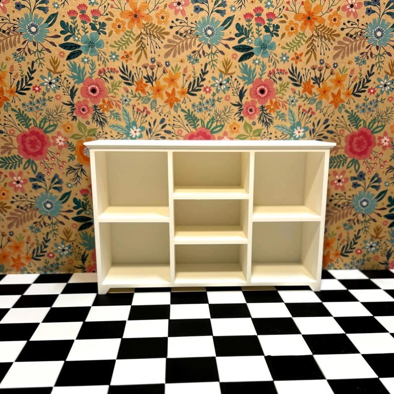 1:6 Scale - Doll House TV Stand - Doll Furniture - Pick your Colors image 13