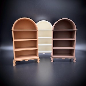 Doll House Shelves - Doll Furniture - Pick your Colors - 1:6 Scale