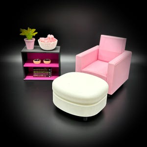 Ready to ship! Doll House Shelves Two Color - Doll Furniture - 1:6 Scale