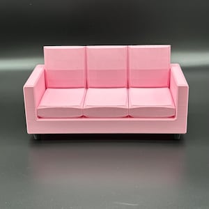 Doll House Sofa - Doll Furniture - Pick your Colors - 1:6 Scale