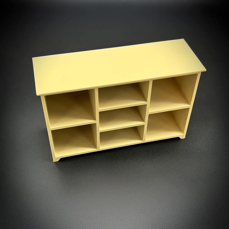 1:6 Scale - Doll House TV Stand - Doll Furniture - Pick your Colors image 6