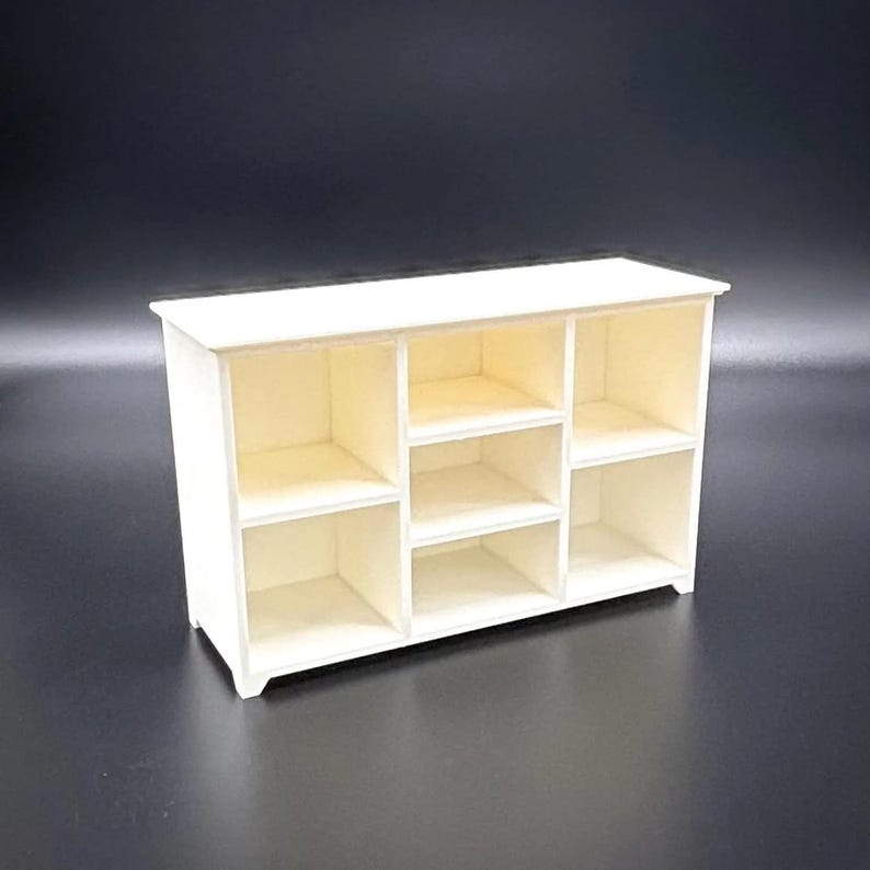 1:6 Scale - Doll House TV Stand - Doll Furniture - Pick your Colors image 2