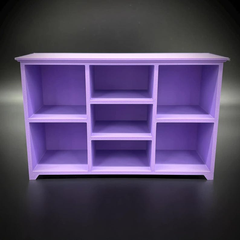 1:6 Scale - Doll House TV Stand - Doll Furniture - Pick your Colors image 5