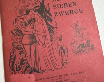 Schneewittchen Und Die Sieben Zwerge Snow White & the Seven Dwarves book vintage