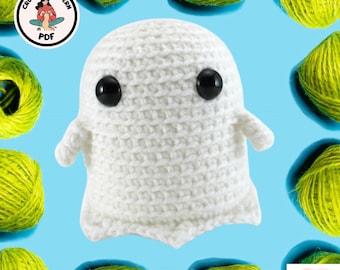 Patrón de crochet fantasma grimm, patrones de crochet amigurumi, patrón de crochet fantasma hecho a mano, fantasma amigurumi, fantasma amigurumi hecho a mano
