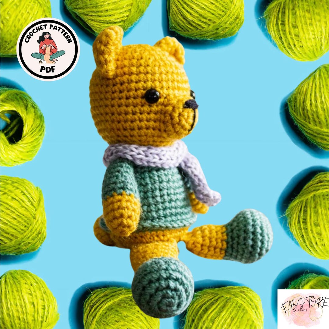 Timothy the Little Bear Crochet Pattern, Amigurumi Crochet Pattern ...