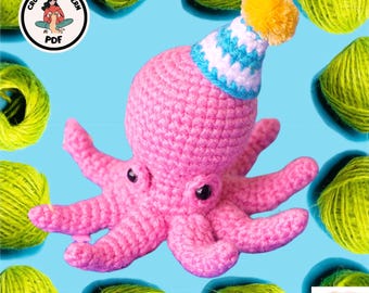 Octopus crochet patterns, handmade crochet pattern, amigurumi crochet patterns, Octopus Crochet Pattern – Adorable Plushie to Make