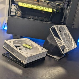 Angled PC Fan Bracket v1 | 120mm | 140mm | PC Fan Mount