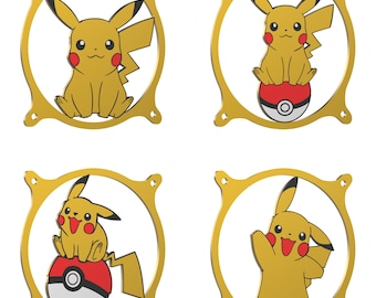 Anpassad Pikachu PC-fläktgrill