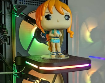 Étagère à figurines pour PC v1 RGB | 120mm | 140mm | PC Étagère