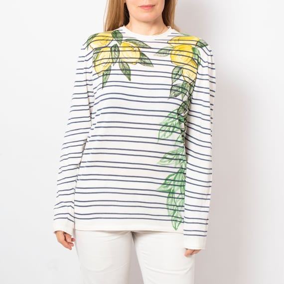 Lemon print cheap sweater