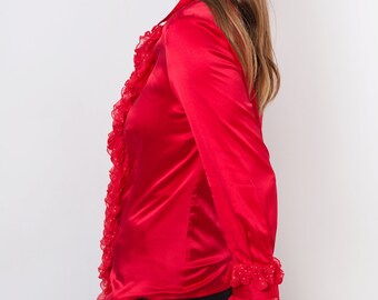 THEREDTHREAD / ザレッドスレッド】S ruffle blouse