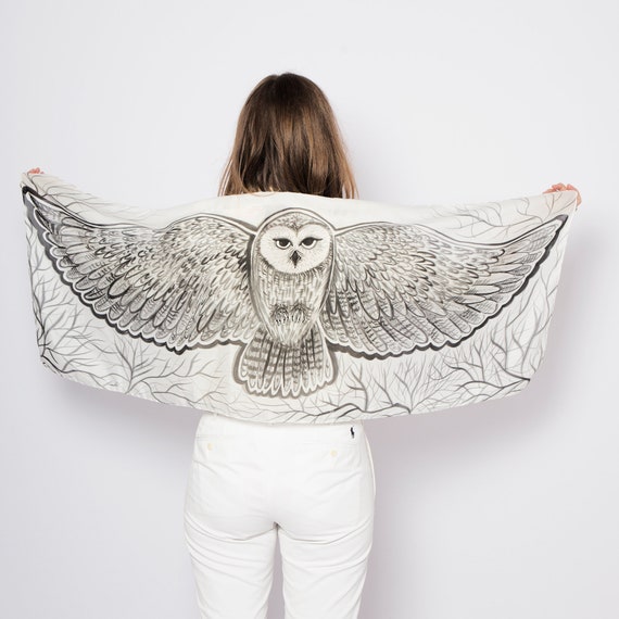 white owl shawl