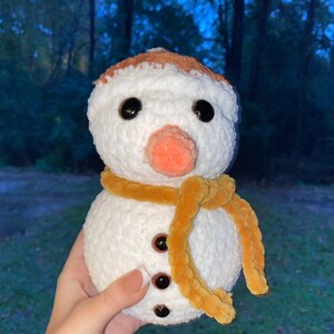 Adorable Handmade Crochet Snowman Plushie