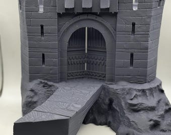 Helms Deep Gates Diorama LOTR unpainted