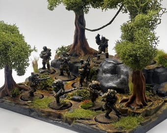 Forrest Jungle Diorama |  Warhammer Terrain Base