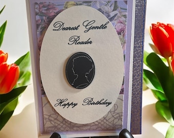 Bridgerton Birthday Card: Elegant Floral Design with Envelope