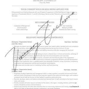 Plantilla de currículum y carta de presentación profesional / Fácil de editar / Descarga instantánea / Diseño minimalista simple / Consigue el trabajo de tus sueños