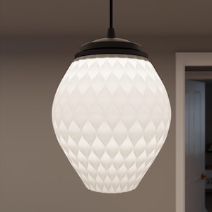 Paralume Lunara Mesh – Paralume magnetico per lampadario stampato in 3D