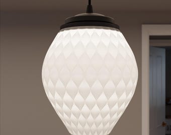 Lunara Mesh Lampshade – Magnetic 3D Printed Pendant Light Shade