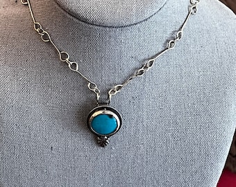 Sterling Silver and Turquoise Pendent