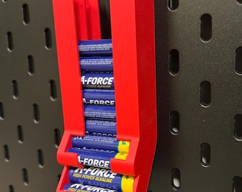 Battery Dispenser Holder for Garage Organization, Any Color Option
