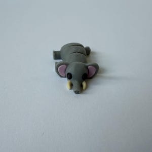 Cute 3D Printed Articulated Mini Pocket Pet Animal (Elephant) Flexi Toy - Sensory Toy - ADHD Fidget - Party Favors - Cute and Fun Design