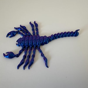 3D Printed Articulated Scorpion Figurine (Pick Your Color!)
