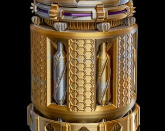 Boîte à portes basculantes à engrenages – Boîte à casse-tête cinétique | Conteneur mécanique à engrenages | Coffret cadeau d'inspiration steampunk avec mécanisme de couvercle inclinable