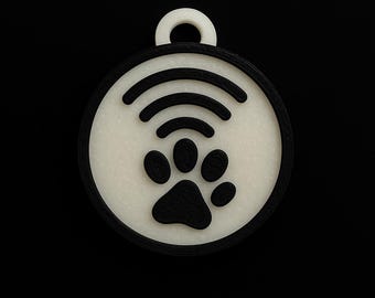 Médaille d'identification intelligente NFC pour animaux de compagnie - Étanche, aucune application requise