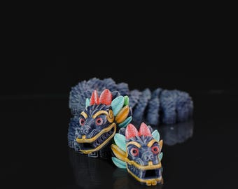 Statue de dragon à deux têtes Quetzalcoatl – Dieu serpent d'inspiration mésoaméricaine | Décoration pouvant être peinte à la main ou à peindre | Art aztèque mythique