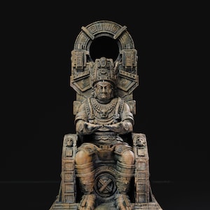 Tlamatini the Wise – Controller Holder | Aztec-Inspired Gaming Stand | Hand-Painted or Solid Color
