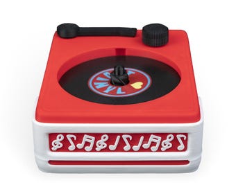 Distributeur de sous-verres Vanguard en vinyle - Support de sous-verre style disque - Déco bar à musique rétro