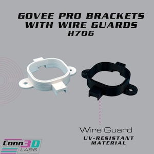 Premium 3D-Printed Mounts with Wire Guard for Govee Pro Permanent Outdoor Lights – Weatherproof, Durable, and Easy Installation