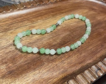 Gargantilla de jade nefrita de 8,5 mm de Superivee