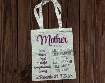 Christian Tote Bag : I am a Mother Like