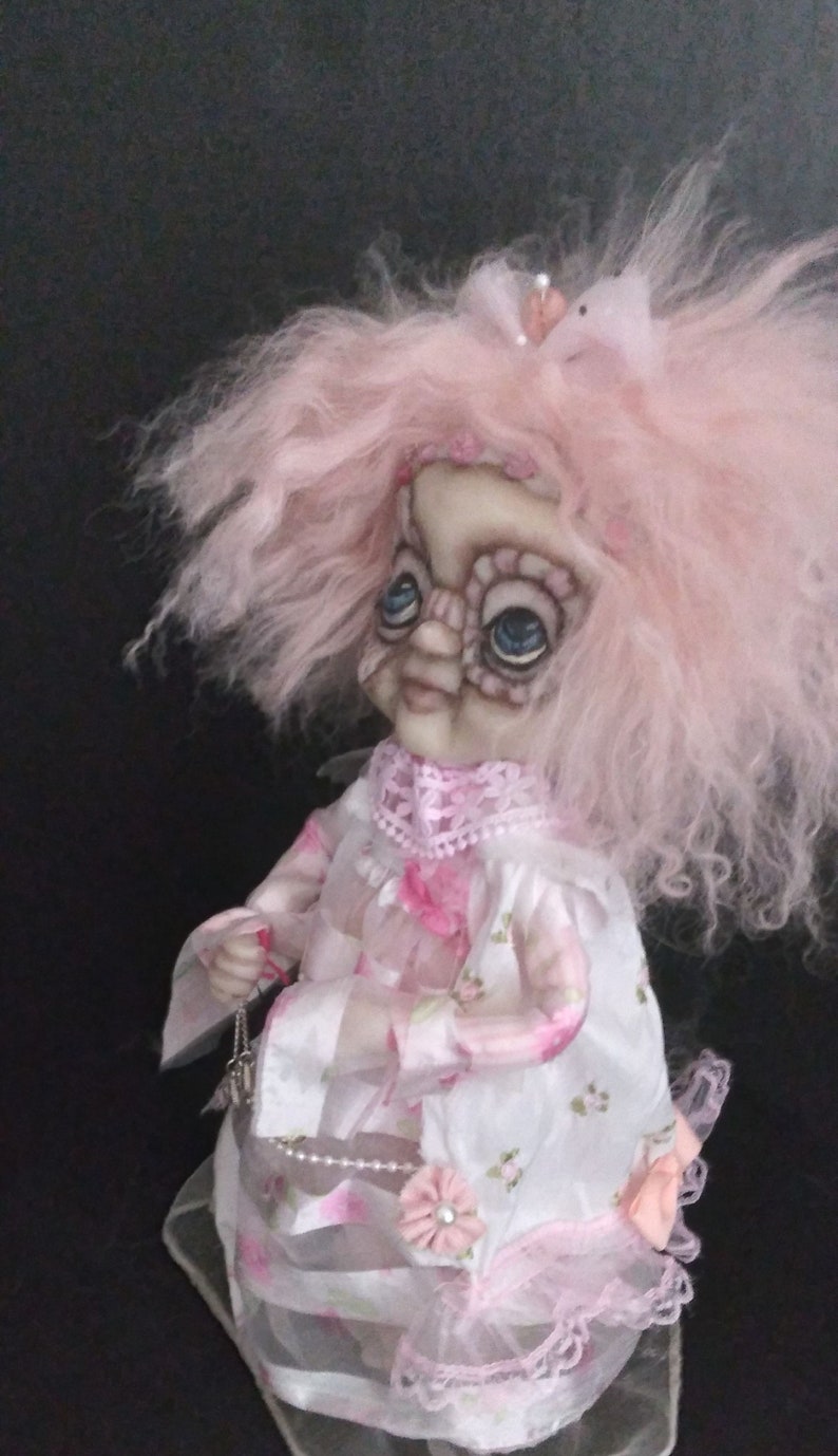 Halloween Hag Witch Wicked Beryl Handmade Halloween Doll zdjęcie 6