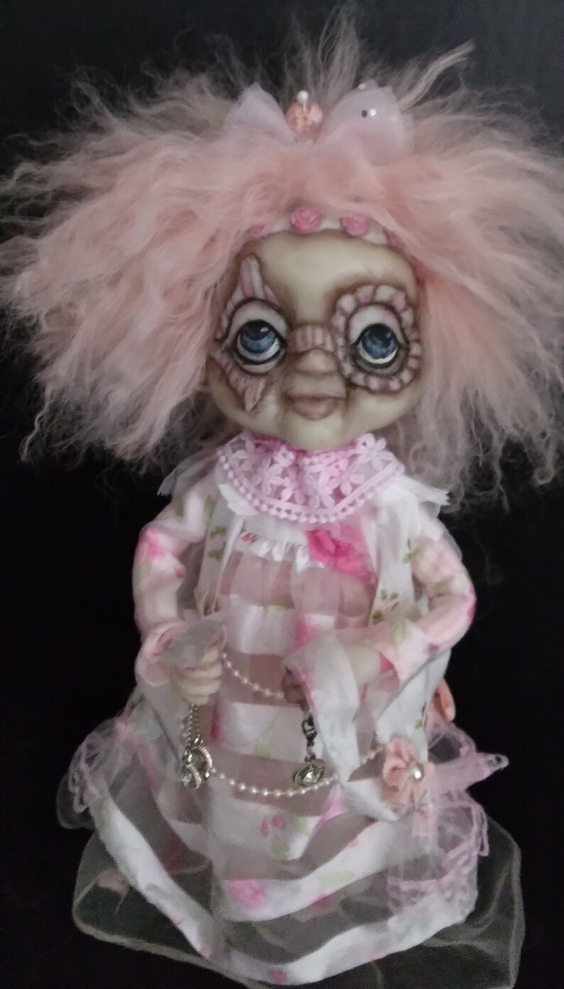 Halloween Hag Witch Wicked Beryl Handmade Halloween Doll zdjęcie 4