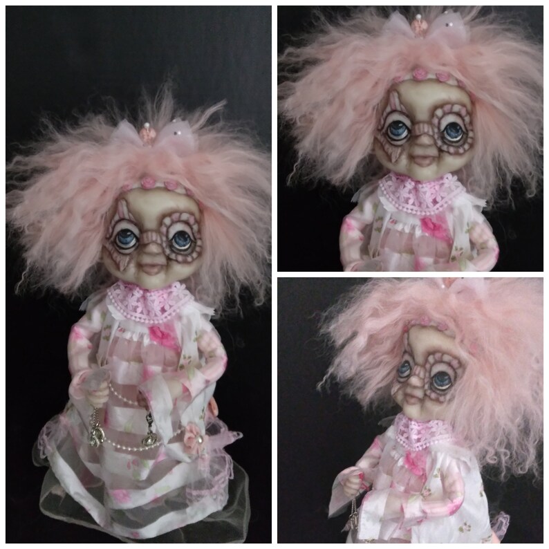 Halloween Hag Witch Wicked Beryl Handmade Halloween Doll zdjęcie 3