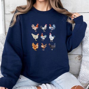 Cute Chicken Sweatshirt, Chicken Lover Shirt, Funny Chicken Shirt, Chicken Girl Sweatshirt, Farm Gift for Women, Country Girl Sweater