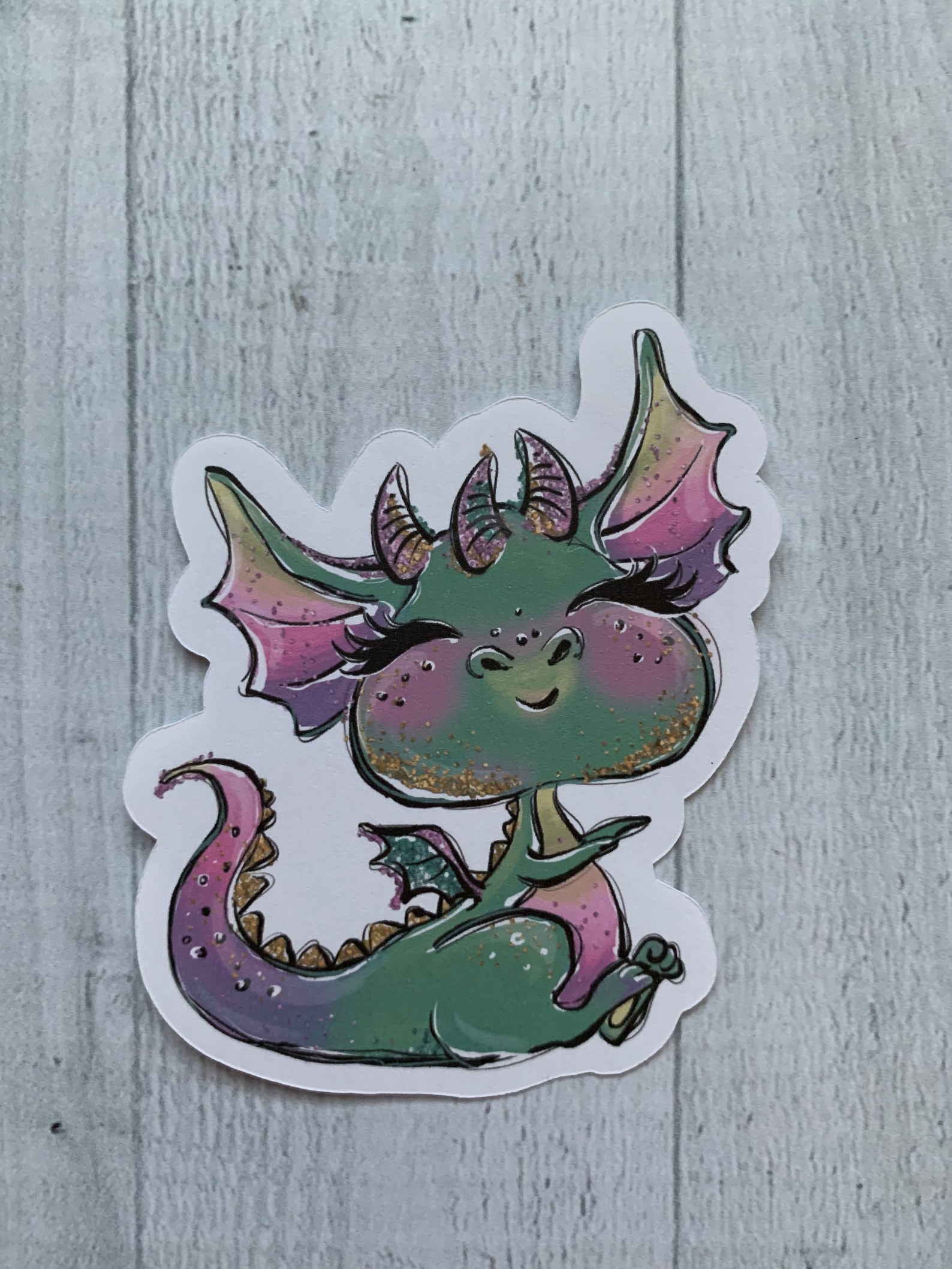 Dragon Die Cut Sticker Etsy